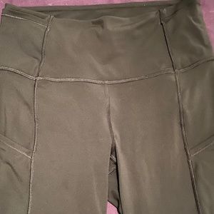 Lululemon 8 inch Align Shorts with Pockets Dark Olive